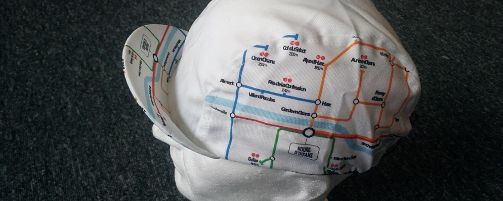Climbs of the Oisans Tube Map Cycling Cap
